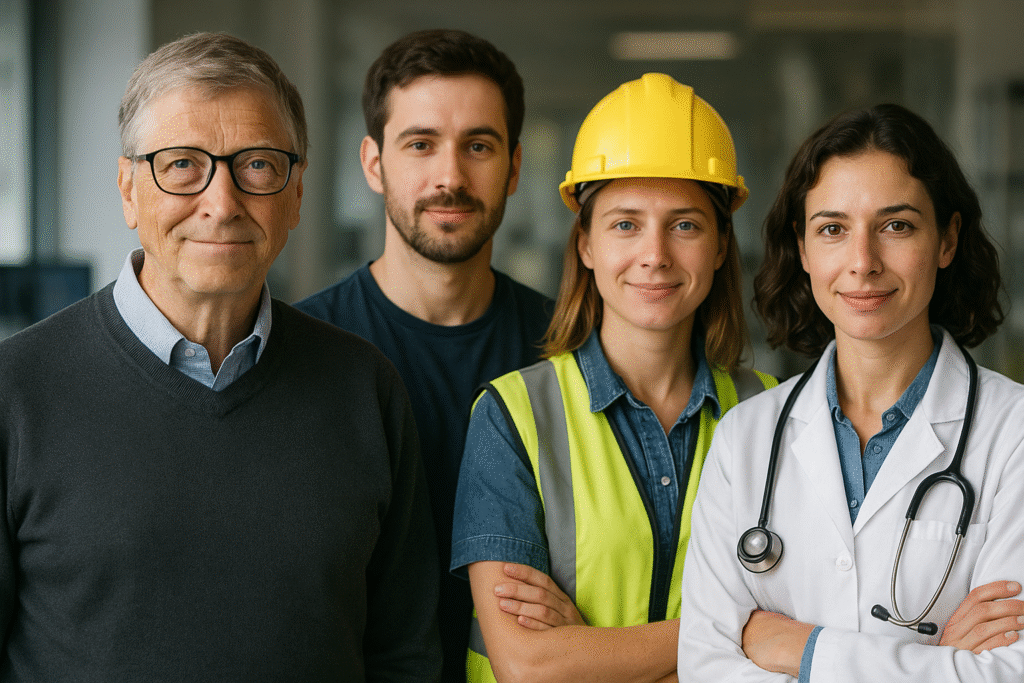 AI Jobs Bill Gates 2025: 3 Careers Safe from AI Automation