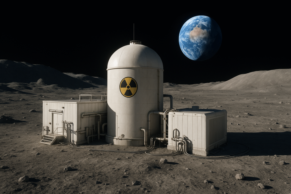 nuclear reactor on the Moon