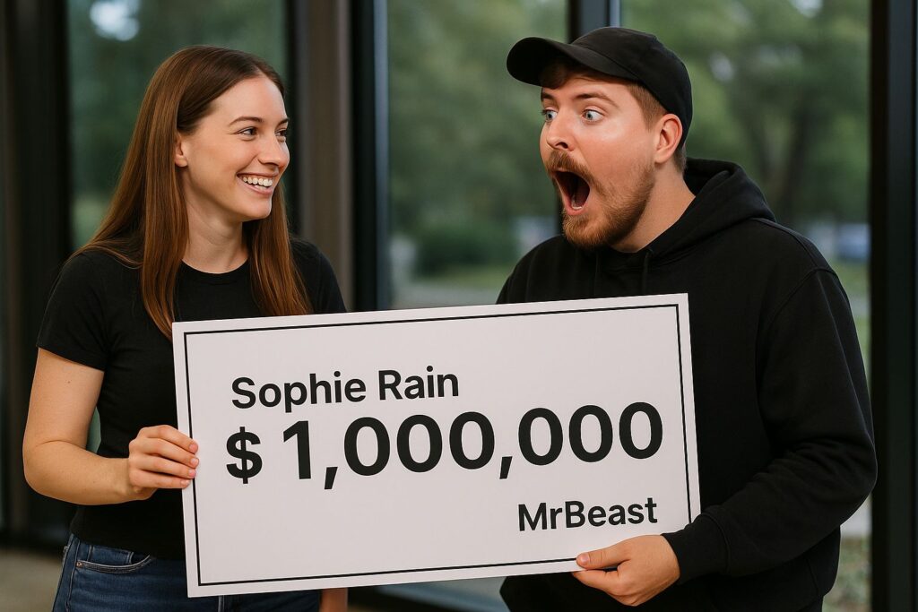 Sophie Rain donates $1 million on MrBeast charity livestream