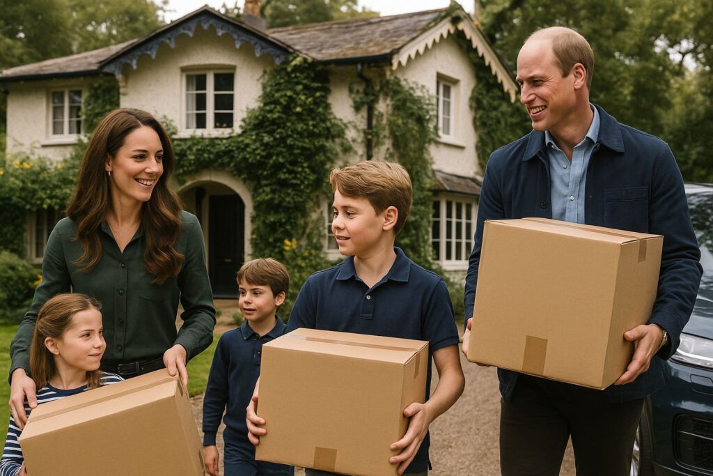  Kate Middleton and Prince William Move to Forest Lodge Windsor