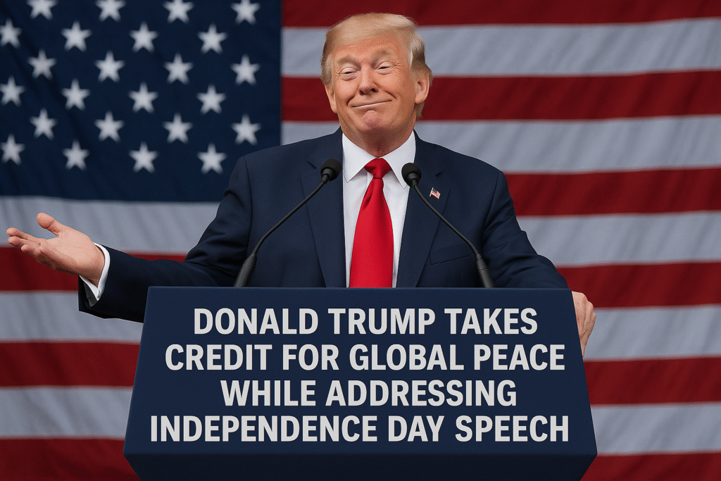 Trump Global Peace Speech: Takes Credit on Independence Day