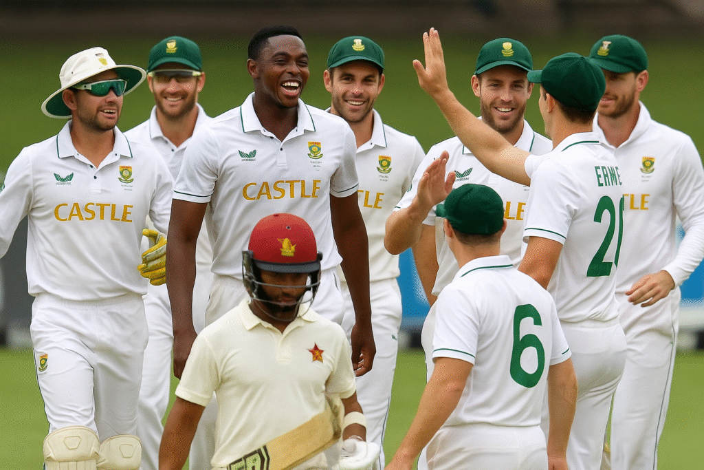 South Africa Crushes Zimbabwe in Record-Breaking Test