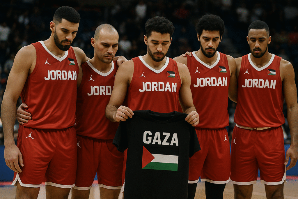 Jordan Israel basketball protest
