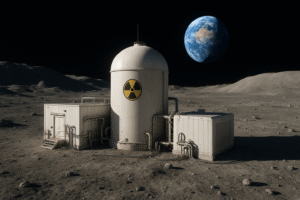 nuclear reactor on the Moon