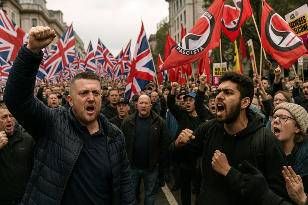 Tommy Robinson Rally Draws Thousands Amid Counter-Protests in London